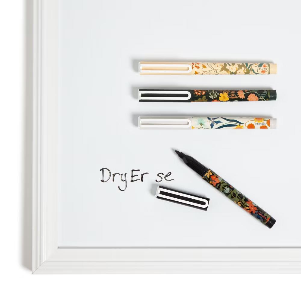 4ct Fine Point Fashion Dry Erase Markers Botanical Studies: Desk Accessories for Teachers & Dry Erase Board - Image 6