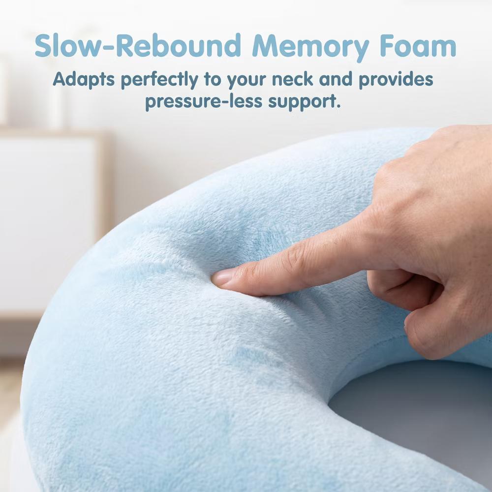 Solid PP Cotton Lightweight Office U-Shape Travel Neck Pillows 11x11in 1 Pc - Image 31