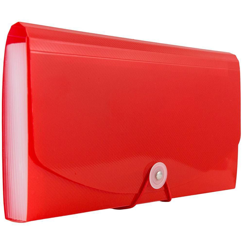 5" 10 1/2" 13 Pocket Plastic Expanding File Folder - Check Size - Image 14