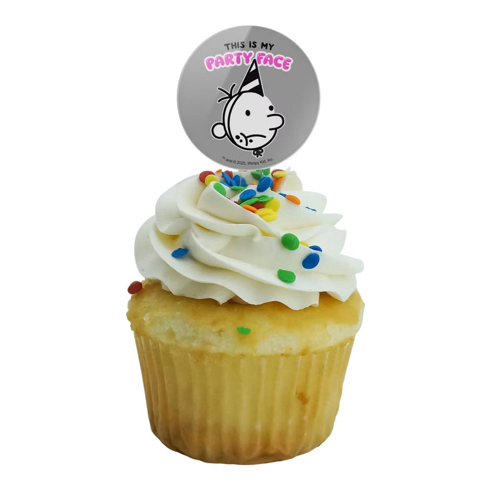 This is My Party Face Cupcake Picks Toppers Decoration Set of 6 - Image 5