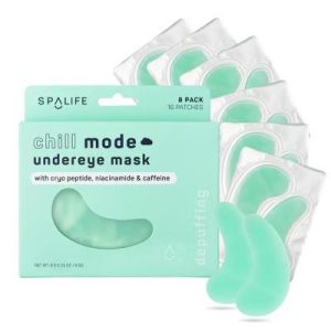 SpaLife Chill Mode Depuffing Undereye Mask - 8ct: Calming, Contains Peptides, Aloe Scent, For Normal Skin