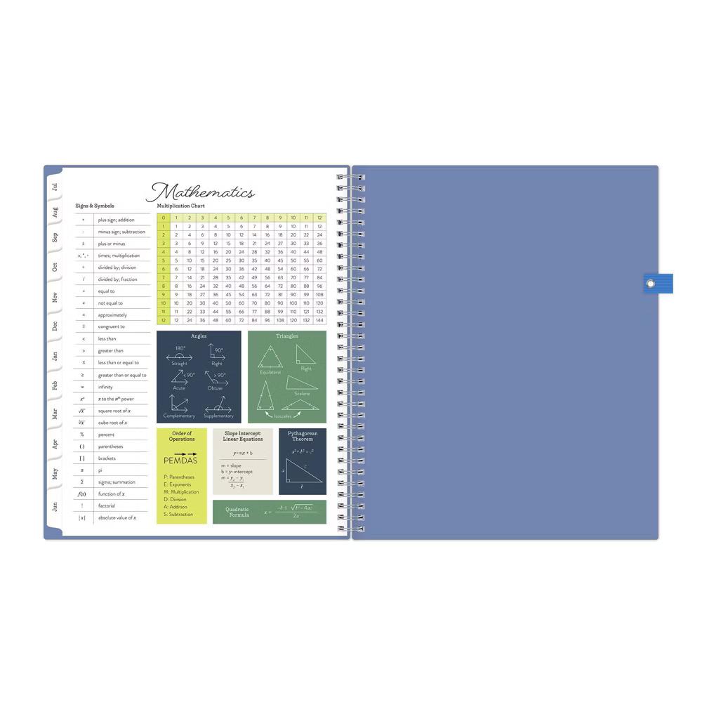 Blue Sky Your Year Parent Weekly/Monthly Planner Wirebound 8.5"x11" Blue Plans - Image 8