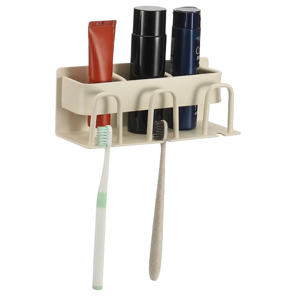 Durable Material No-Drill Installation Practical Design Versatile Use Toothbrush Holder - Image 27