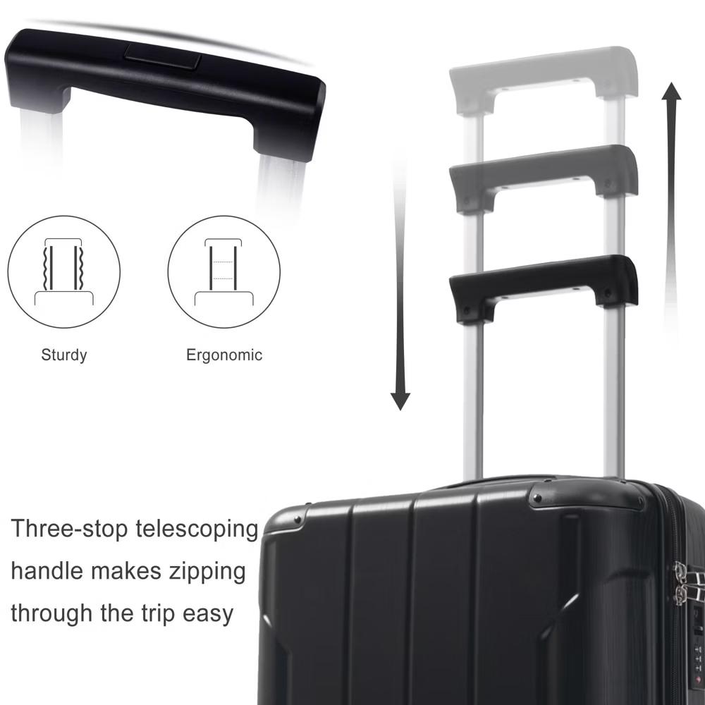 20" Hardshell Carry-On Luggage with 2 Packing Cubes & Spinner Wheels & TSA Lock, Lightweight ABS Suitcase - ModernLuxe - Image 3