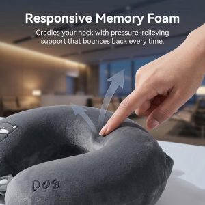 Cut Animal Pattern Memory Foam U-Shape Travel Lightweight Travel Neck Pillows 13x11in 1 Pc