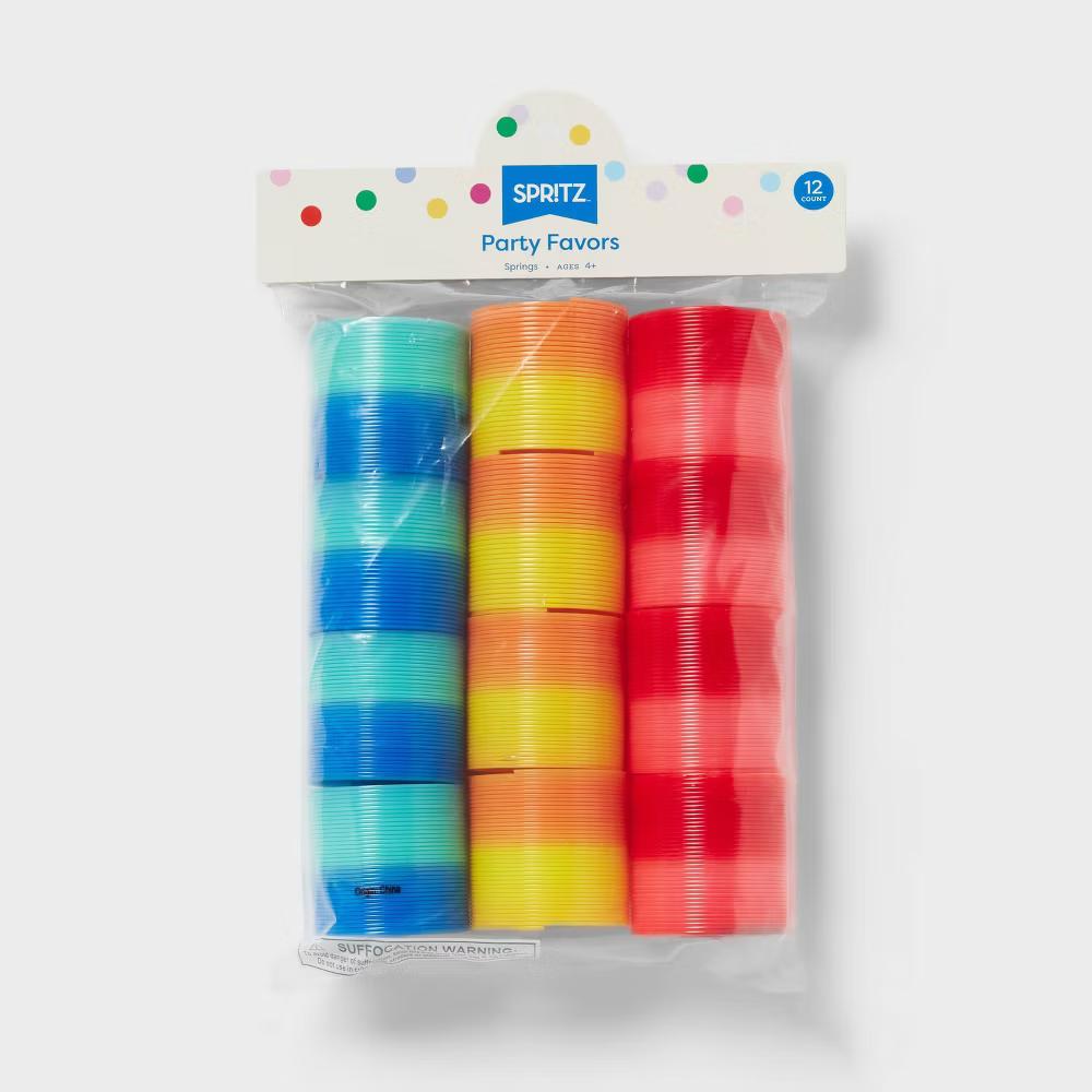 12ct Plastic Spring Party Favors - Goodie Bag Toys for Kids, Multicolor, 4+ Years, Party Favor Bags Stuffers - Image 3