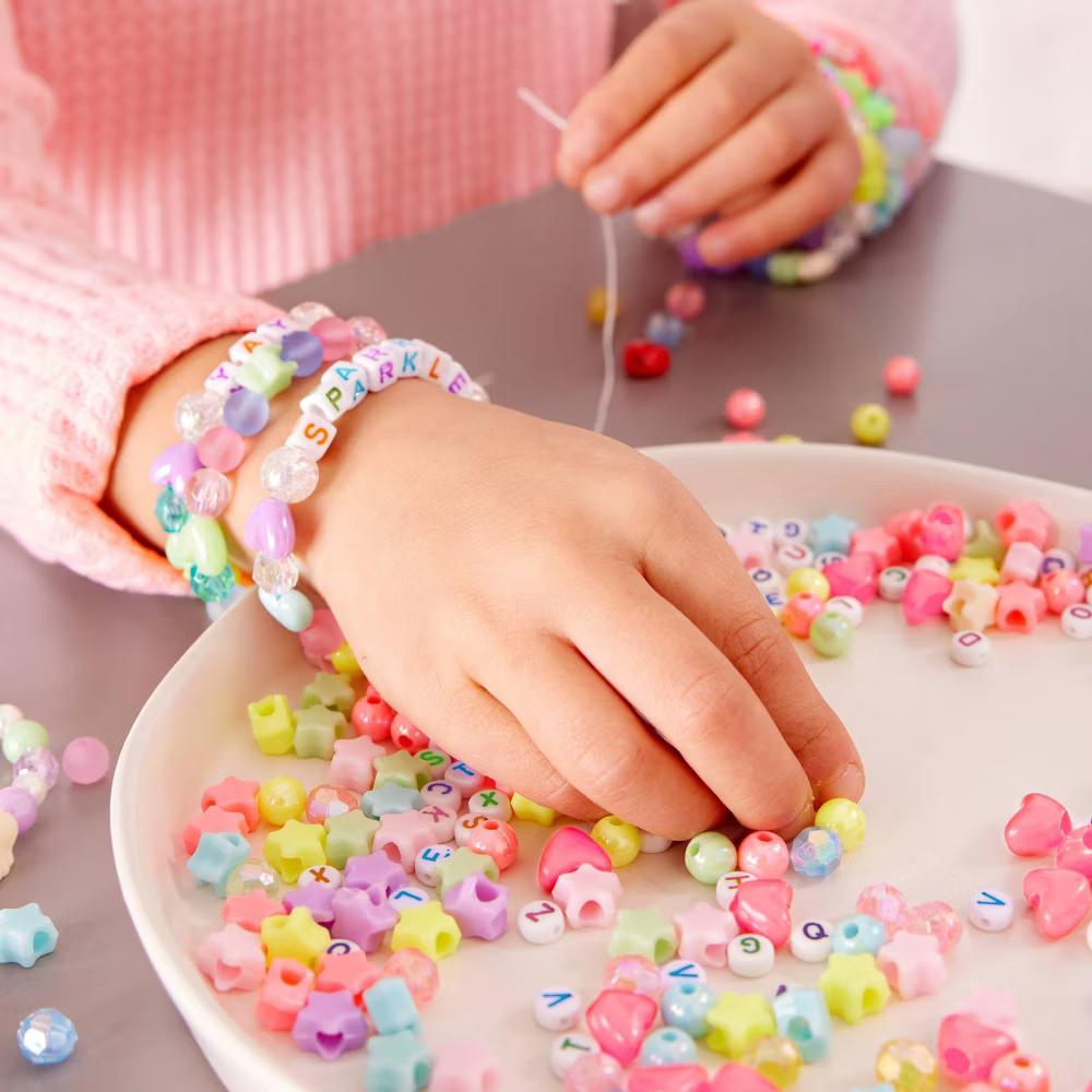 Creativity for Kids Unicorn Bead Jewelry Jar: Craft Kit with Beads & Cord for Ages 6 - Image 4