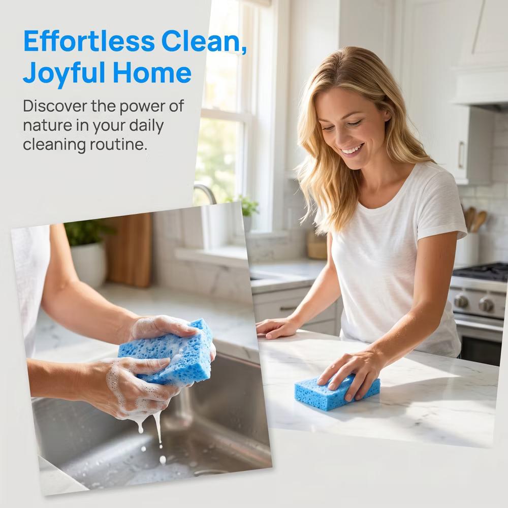 Kitchen Household Cleaning Non-Scratch Cleaning Sponge 6 Pcs - Image 12