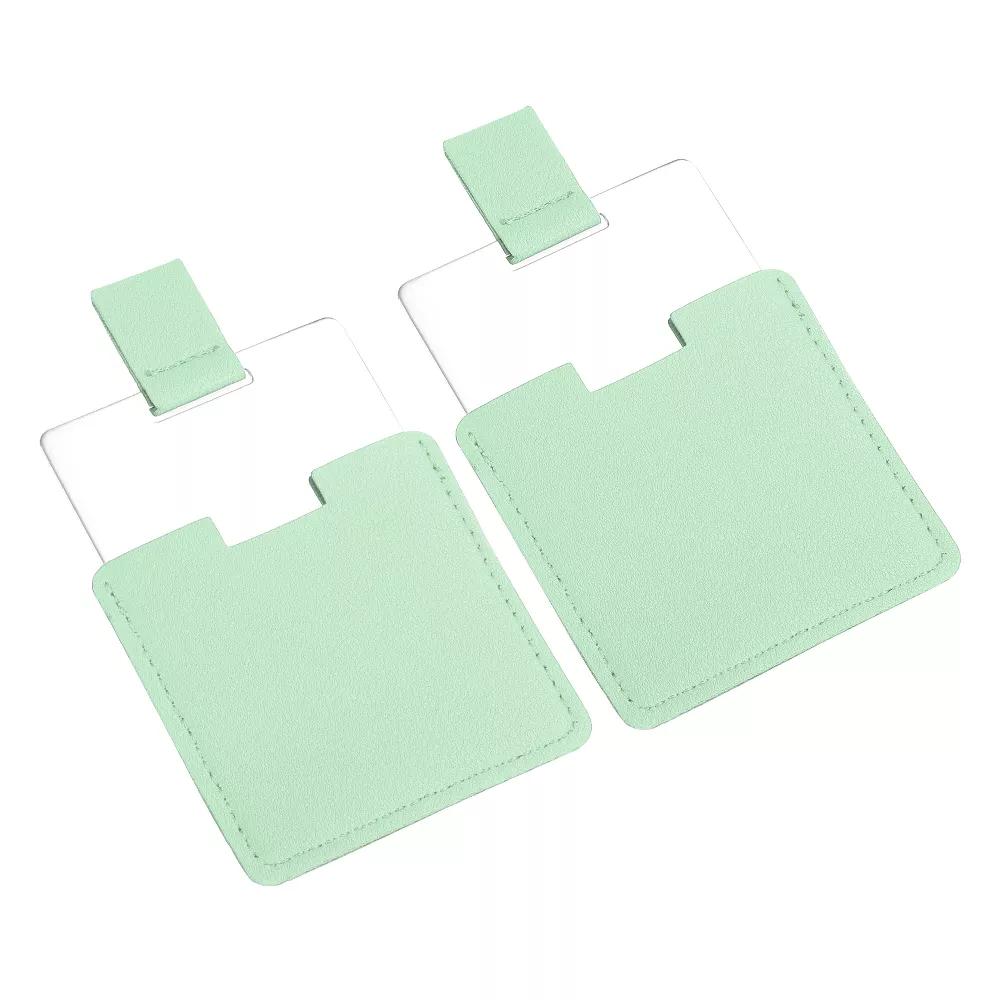 Stainless Steel Women Travel Makeup Mini Folding Mirror 2 Pcs - Image 7