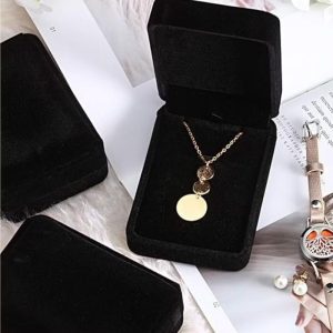 Home Collection 5-Pack Velvet Necklace Pendant Gift Boxes
