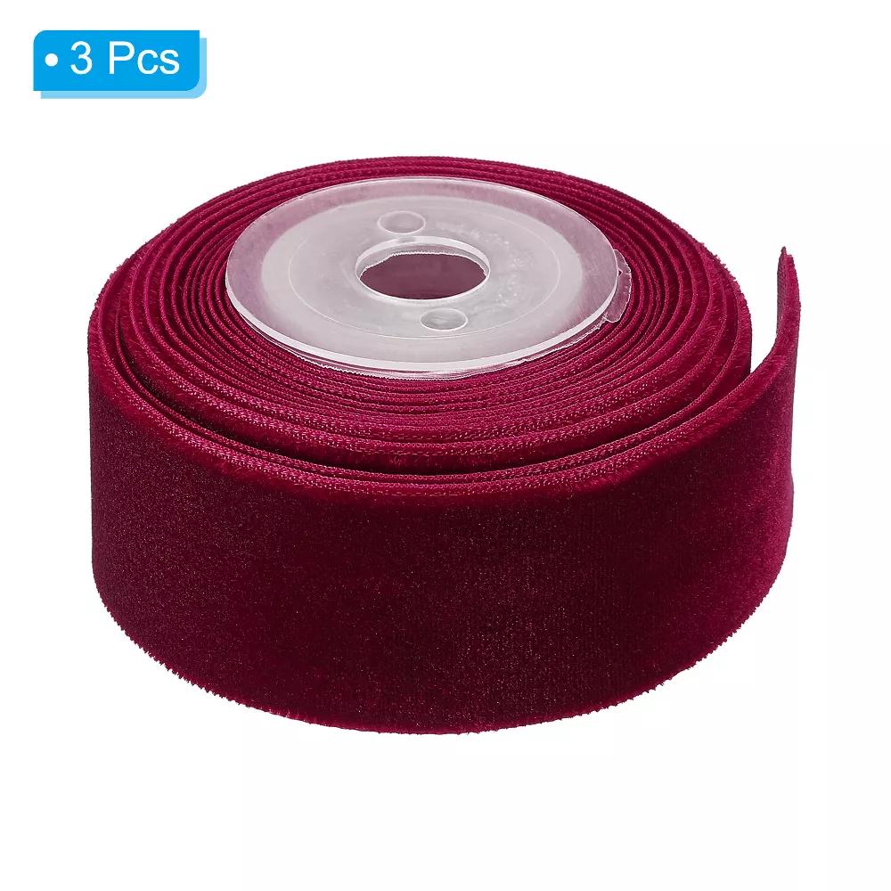 Velvet Single-Faced Vintage Soft DIY Craft Decorative Wedding Ribbon 3 Pcs - Image 13