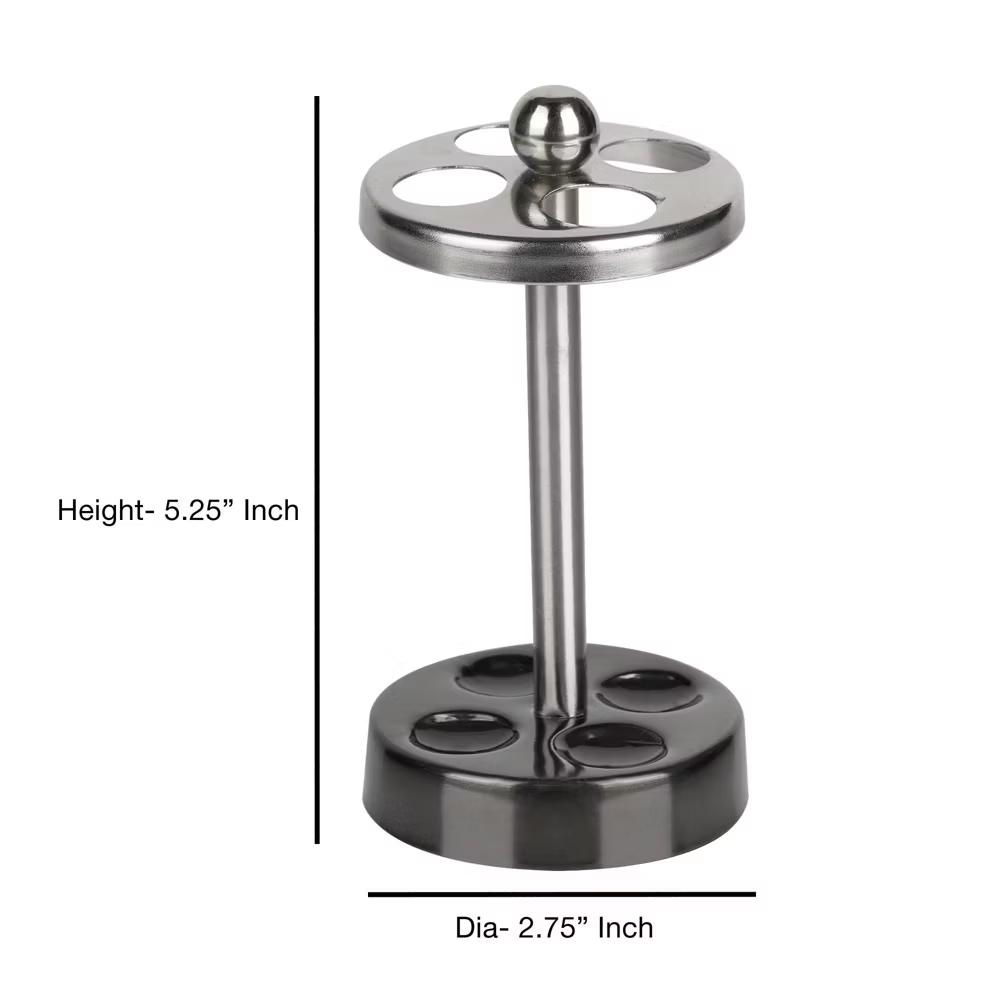 Triune Tone Metal Toothbrush Holder - Elegant Bathroom Accessory, Stainless Steel Design - Image 3