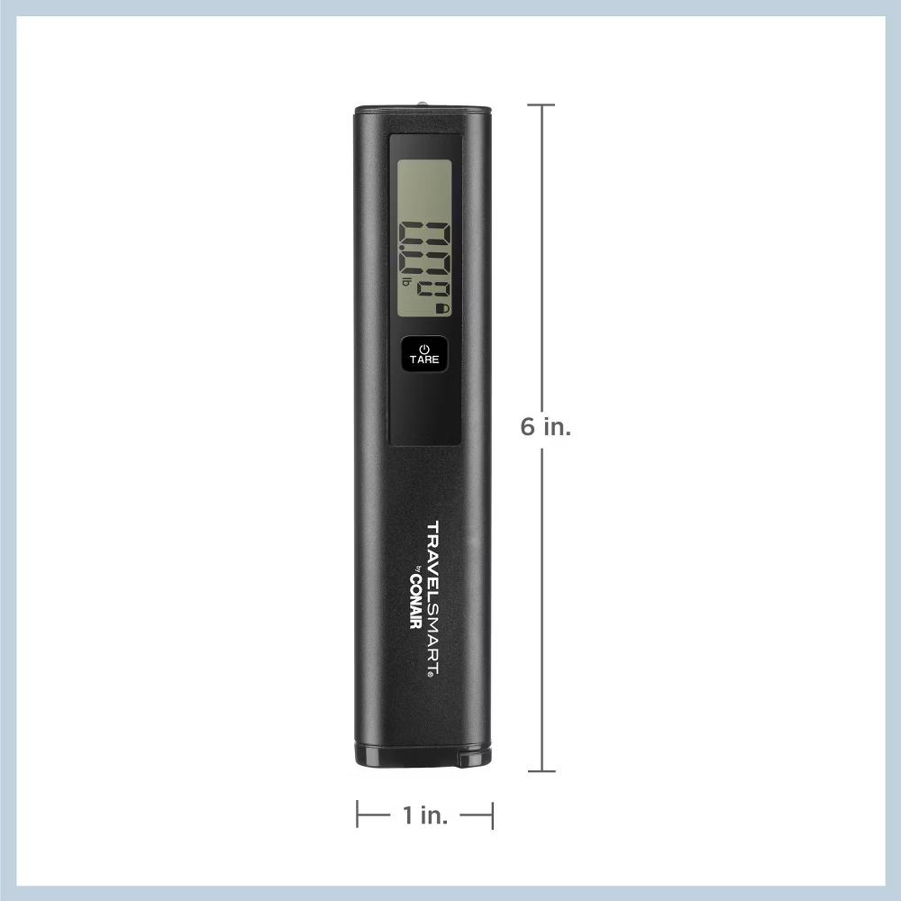 Travel Smart Digital Luggage Scale - Black: Maximum Capacity 80 lbs, Solid Pattern - Image 5