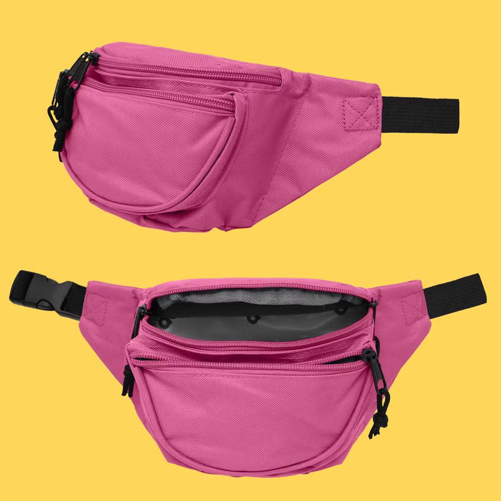 Dalix Fanny Pack w/ 3 Pockets Traveling Concealment Pouch Airport Money Bag - Image 17