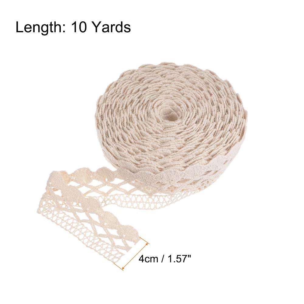 Hollow Reusable Wedding Decoration Gift Wrap Cotton Lace Ribbon - Image 4