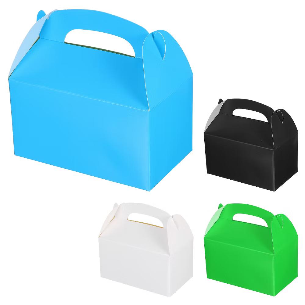 Weddings Christmas Sturdy Structure Gift Wrap Box Favor Box with Handles 16 Pcs - Image 5