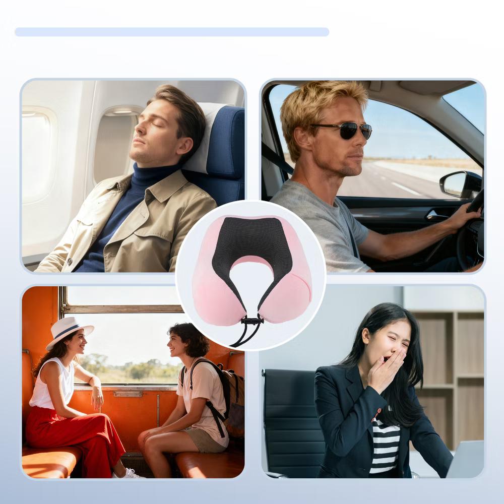 Neck Pillow for Airplane Travel 10.63 * 9.06 * 5.51 inches 1 Set - Image 8