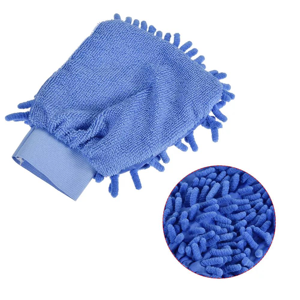Home Kitchen Microfiber Chenille Reusable Scratch-Free Cleaning Gloves - Image 4