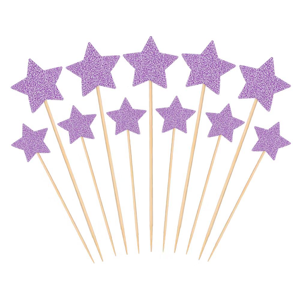 Birthday Party Supplies Little Star Cupcake Toppers 50 Pcs - Image 8
