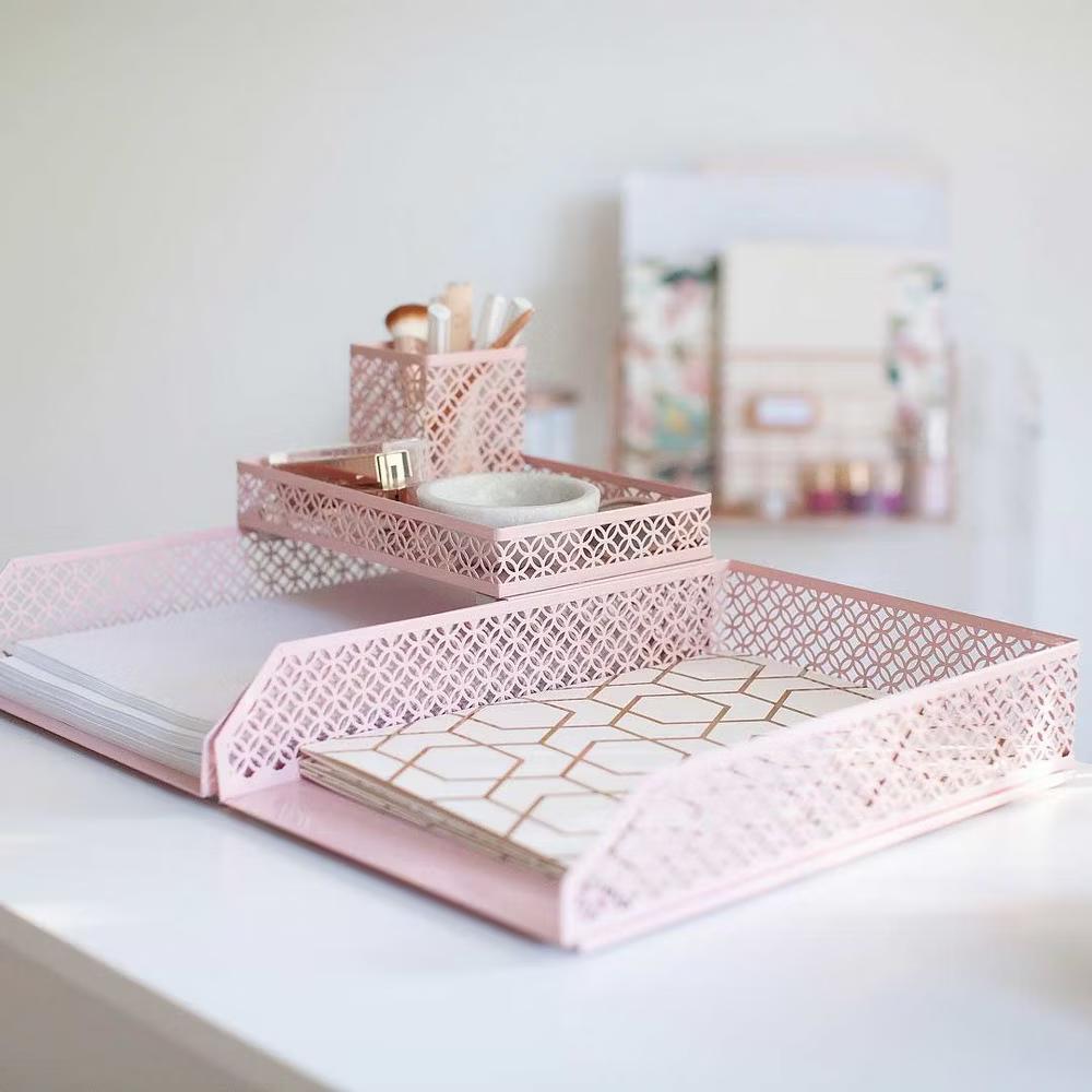 Blu Monaco 6 Piece Interlocking Desk Organizer Set - Image 32