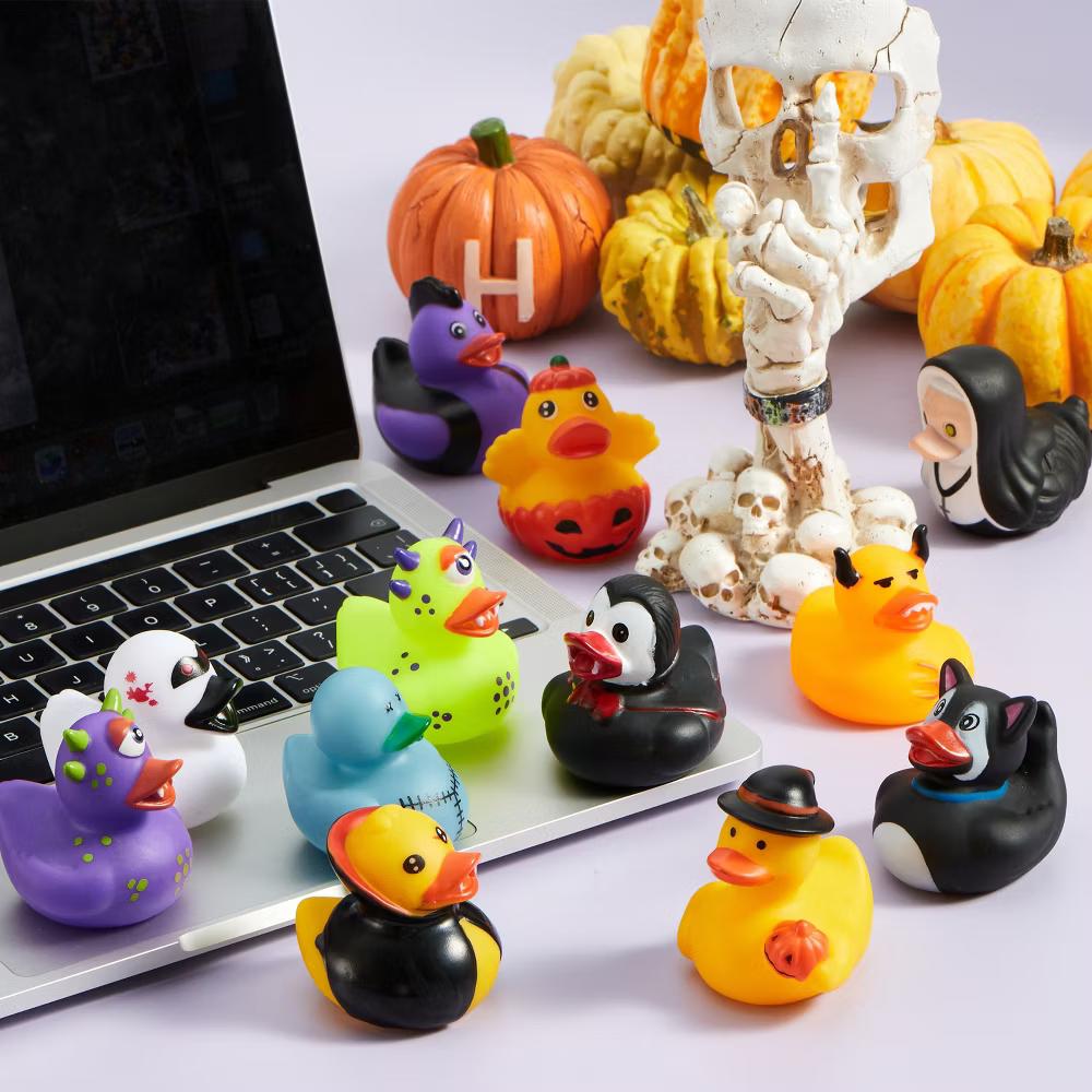 Halloween Party Supplies, Rubber Ducks Party Toys for Halloween Goodie Bag Fillers Decorations School Classroom Game Prizes Baby Bath Toy - Image 27