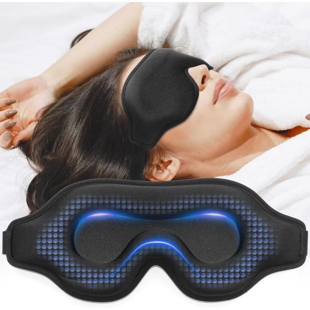 Albatross Health Sleep Eye Mask for Men and Women, Ideal for Lash Extensions, Travel Blackout Night Blindfold with Adjustable Strap - Image 7
