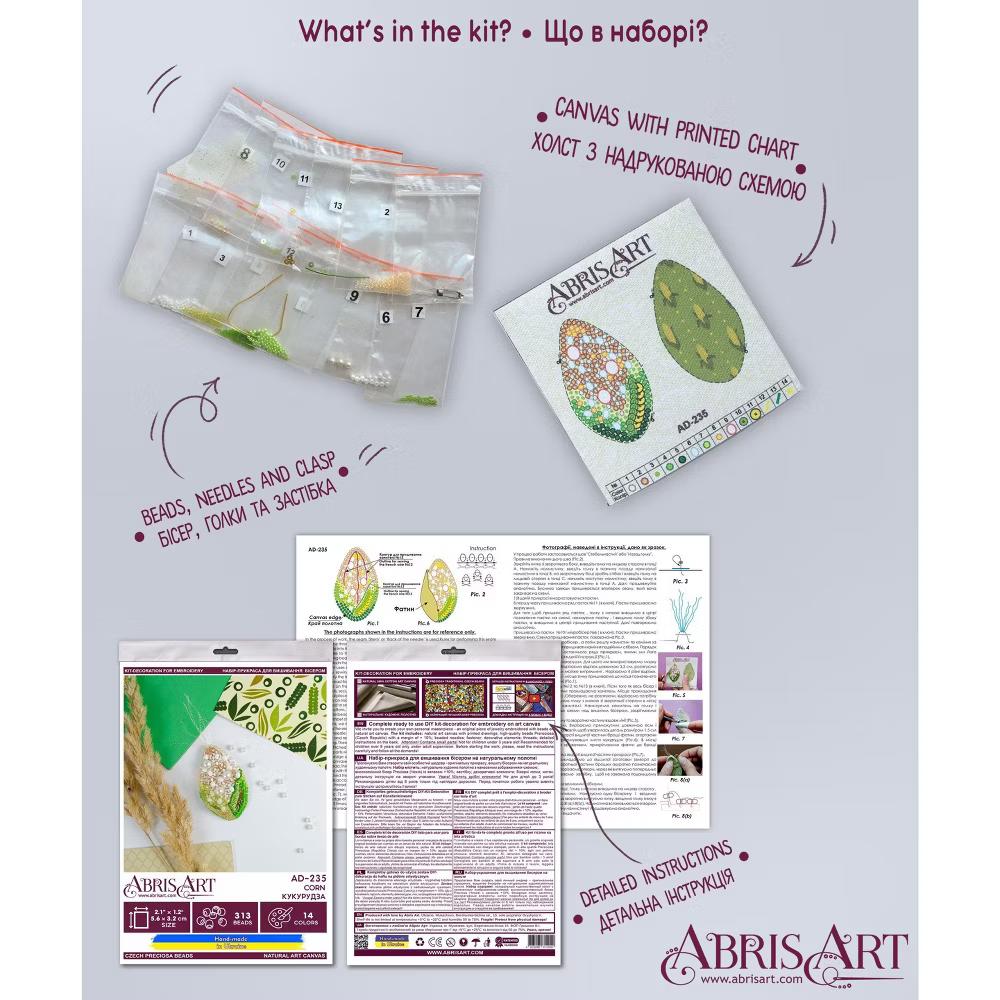 Art Bead Embroidery Decoration Kit - Corn AD-235 - Image 7