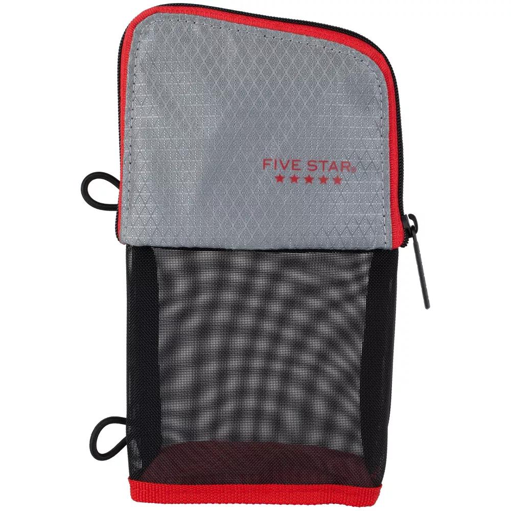 Mead Five Star Stand and Store Pencil Pouch (Colors May Vary): Zipper Closure, Multicolored, Polyester & Fabric, 8"x4.5"