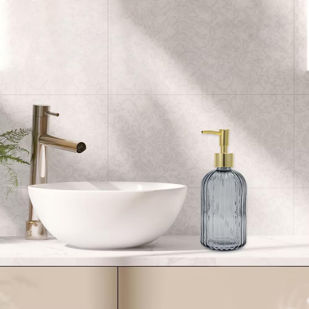 Convenient Vertical Stripe Soap Dispenser 13.53oz 1 Pc - Image 24