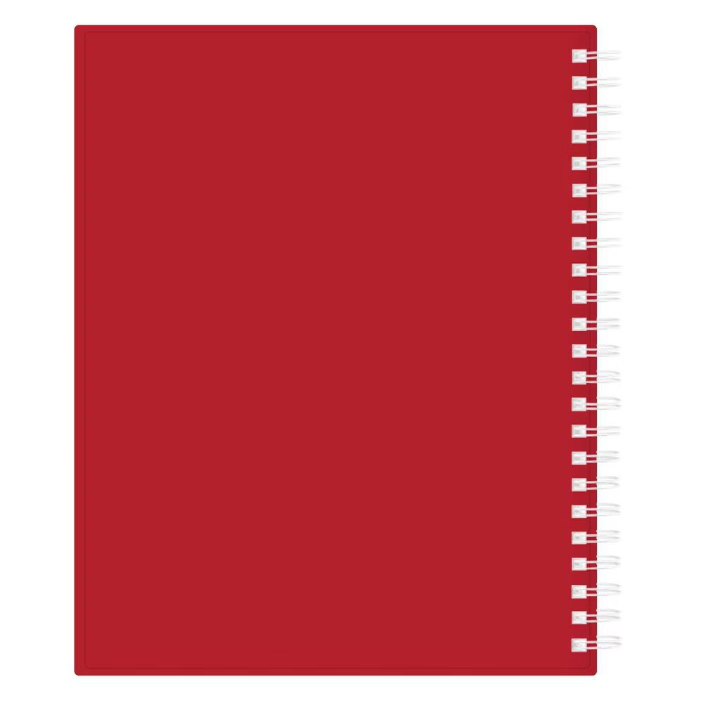 Day Designer 6"x8" 2026-2027 Weekly/Monthly Lila Planner Painted Gingham Red Smooth Frosted Wirebound - Image 6