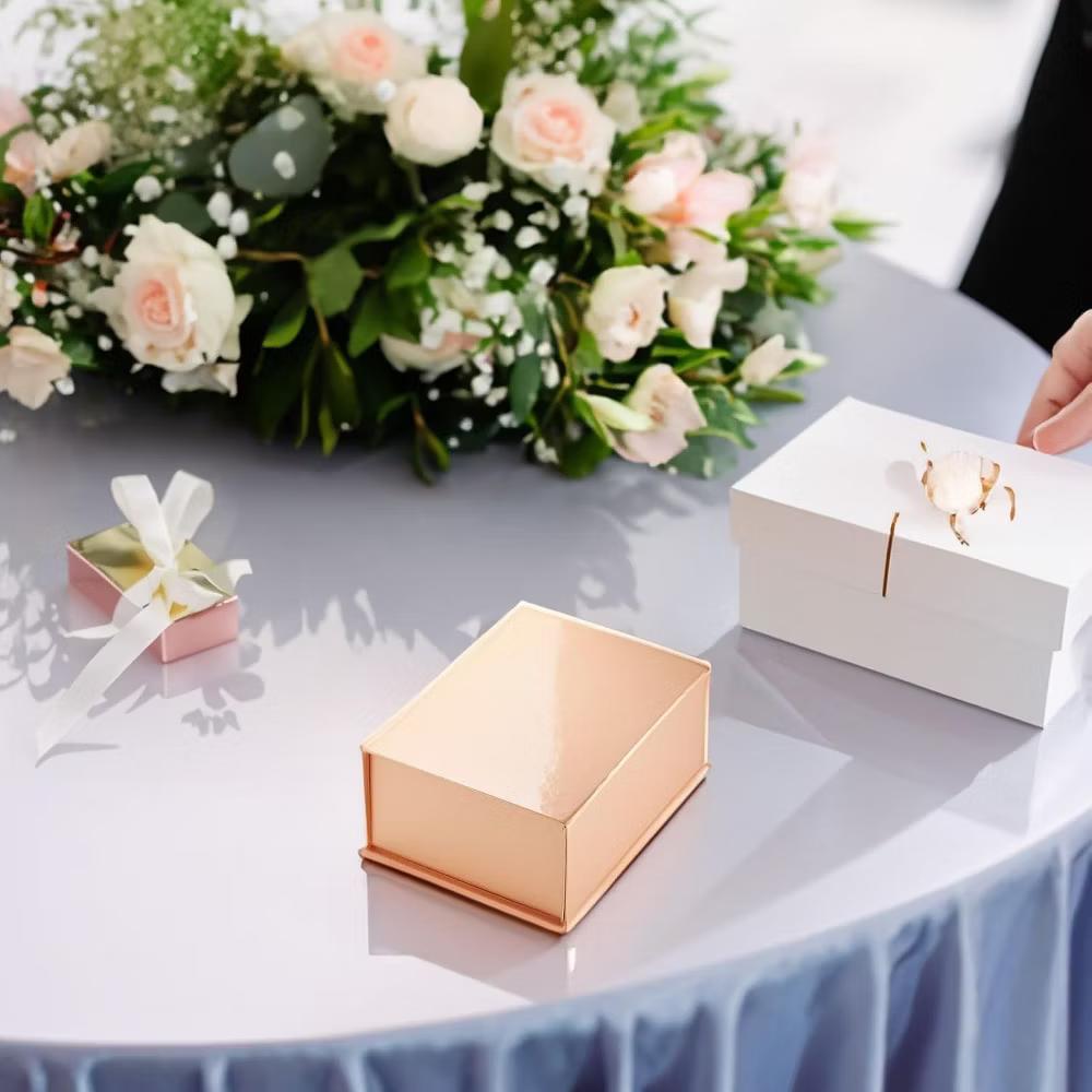 Stockroom Plus Bridesmaid Gift Boxes, Set of 6, Rose Gold, Magnetic Closure Gift Boxes for Wedding Favors, Jewelry & Bridesmaid Gifts - Image 2