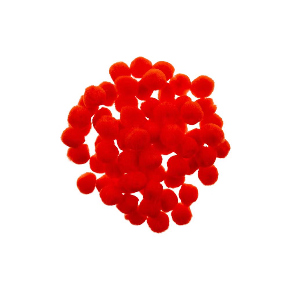 65ct 0.5in Mini Pom Poms for DIY Arts and Crafts, Tiny Acrylic Poms Craft Embellishments - Image 27