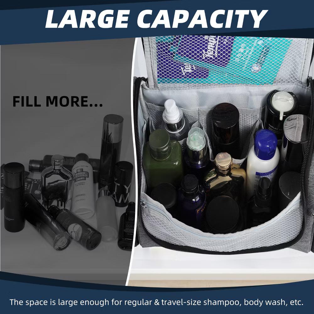 Large Capacity Toiletry Bag for Women and Men, Hanging Toiletry Organizer Cosmetics Makeup Bag - Image 36