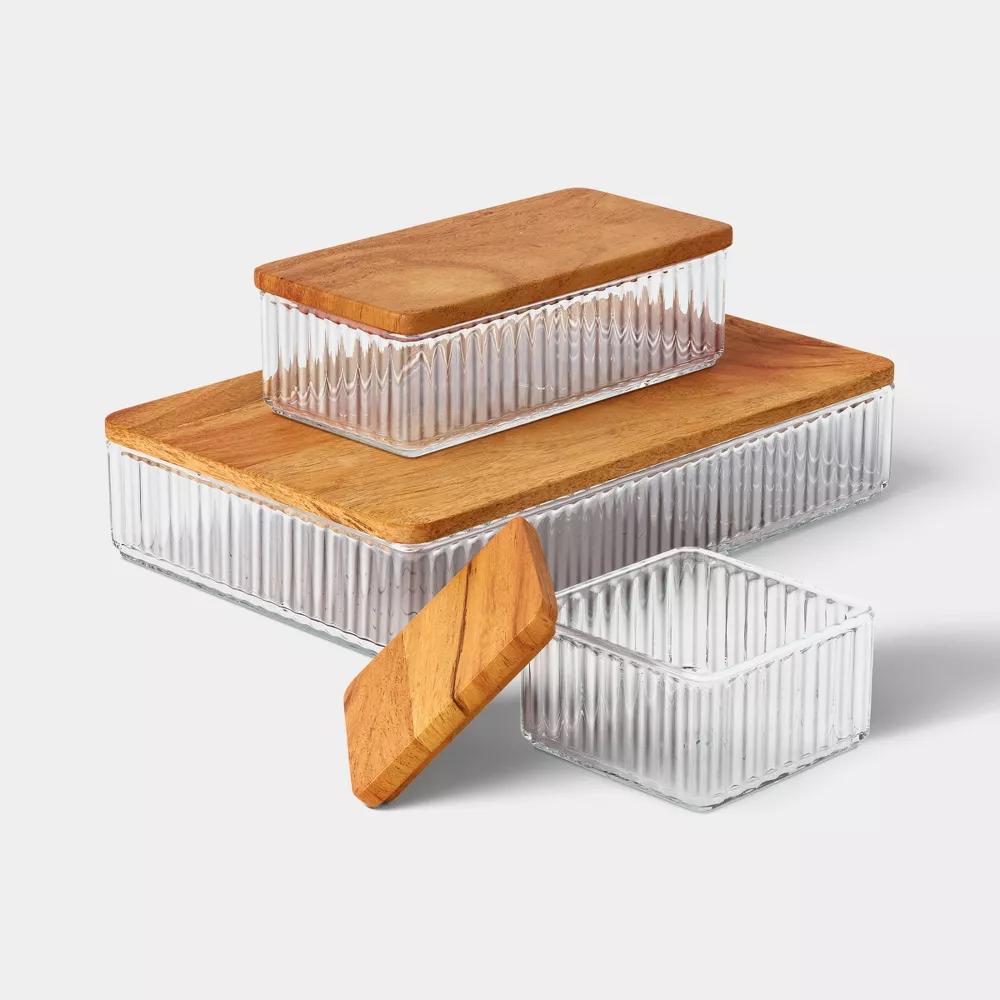 Desktop Storage Containers Trays with Lids Set of 3 - Image 3