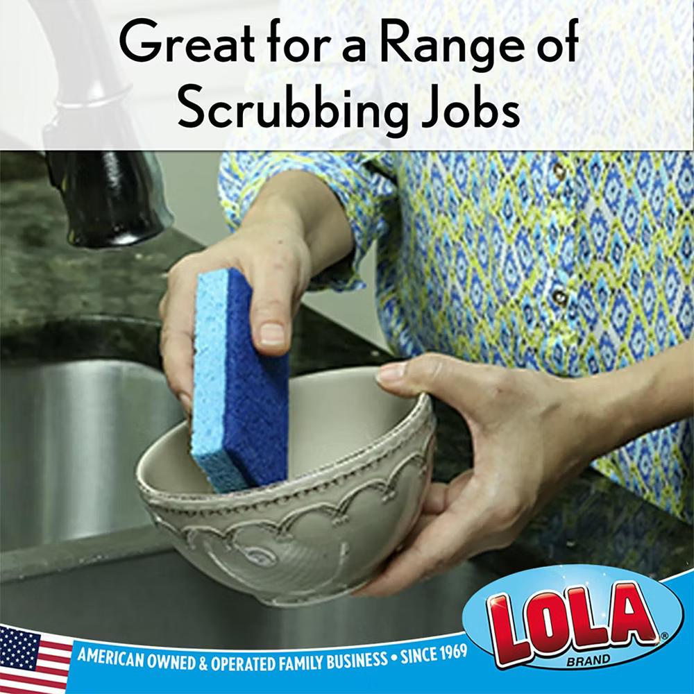 Natural Cellulose Scrub Sponges, 24 Pack, All Purpose Scrubber Sponge, Made of Cellulose, Sustainable, Dishwasher Safe, Non-Stick - Image 6