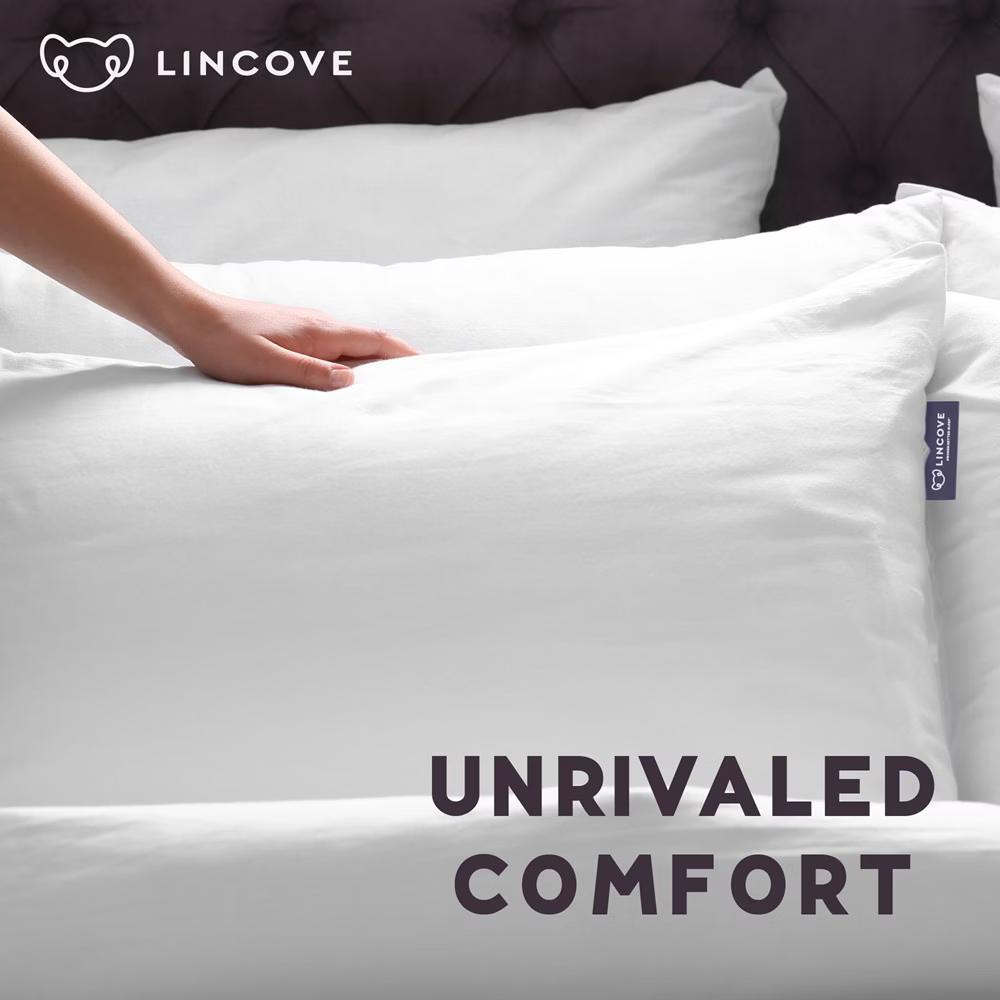 Lincove Resort Pillow – 3-Chamber Design, Hypoallergenic, 400TC Cotton Sateen, Recycled Fill, Made in Canada – 1 Pack - Image 9