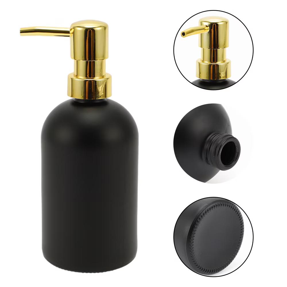 Classic Cylindrical Soap Pump Dispenser for Hotels 400ml 1 Pc - Image 5