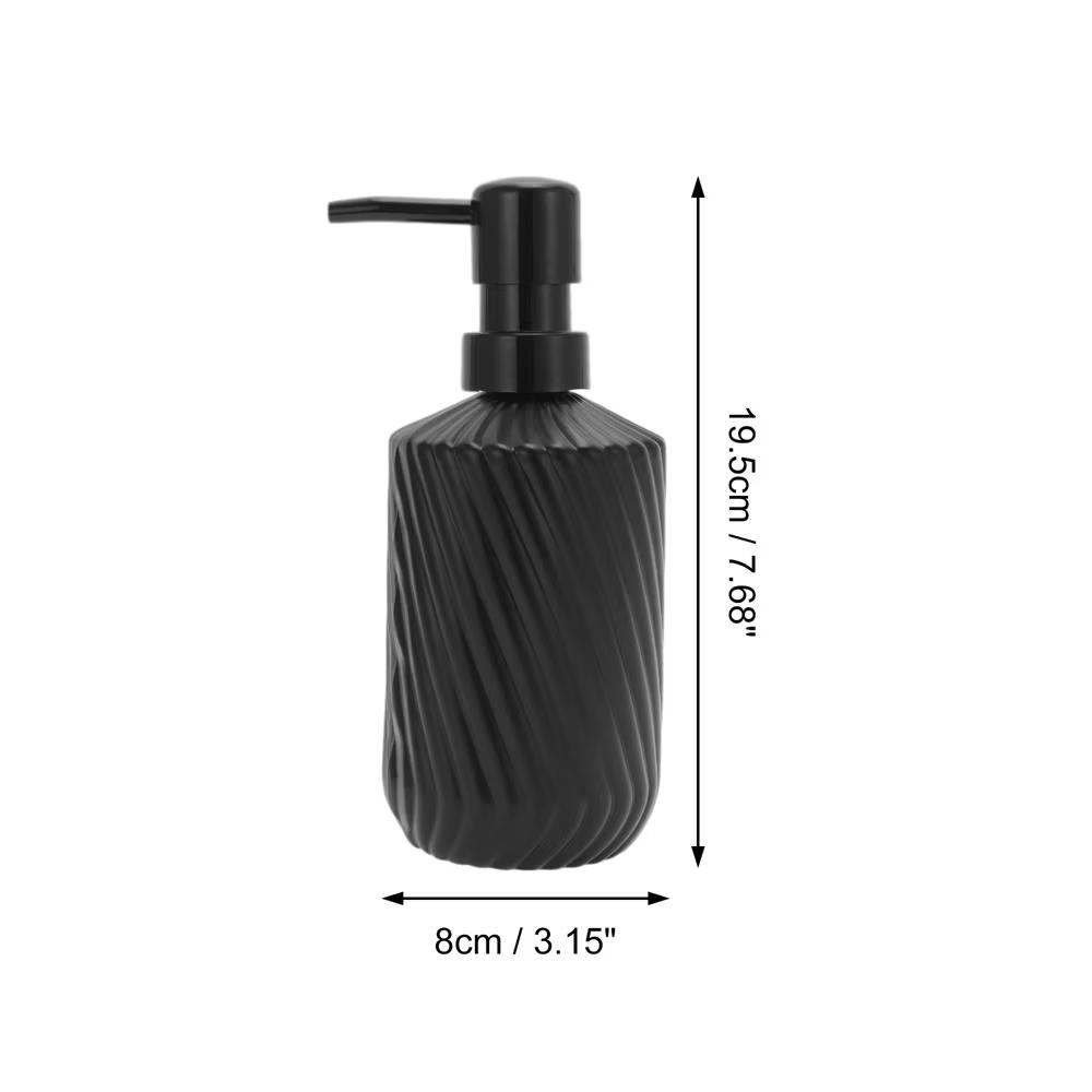 Durable Cylinder Twill Lines Soap Dispenser 1 Pc - Image 5
