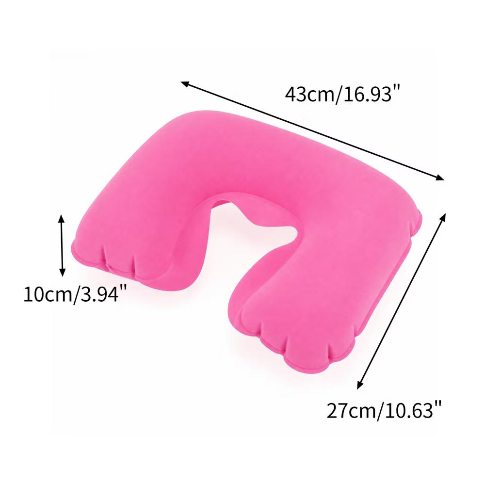 Comfortable Inflatable Travel Pillow with Eye Mask Earplugs 1 Set - Image 21
