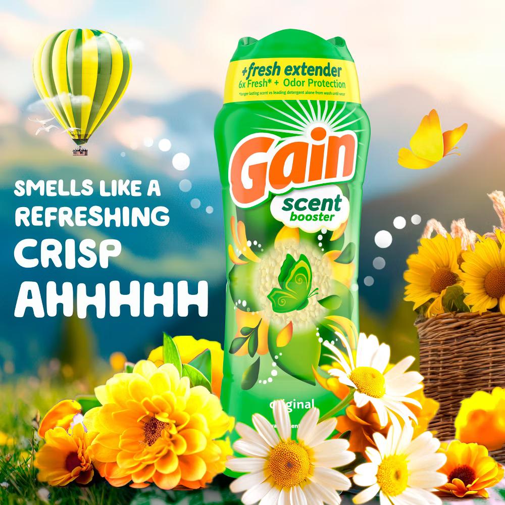Gain Original Fireworks In-Wash Laundry Scent Booster Beads - Image 4