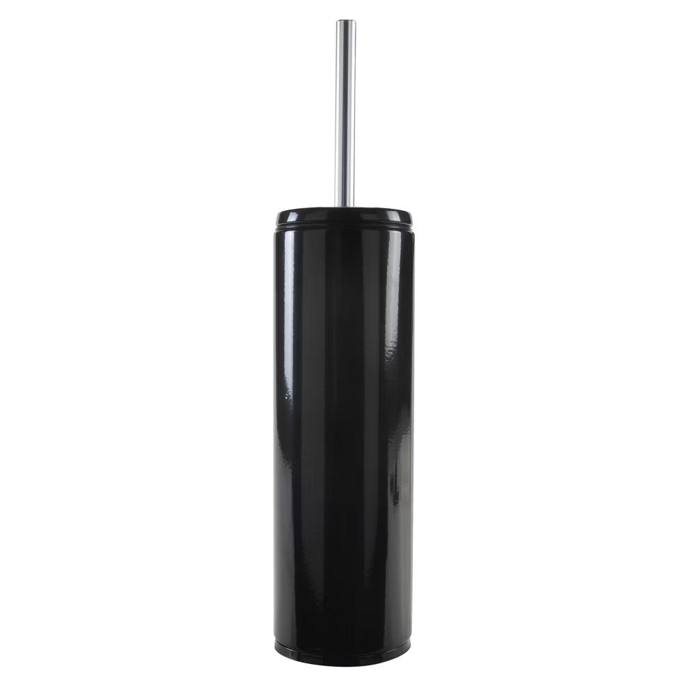 Deluxe Premium Aluminum Handle Toilet Brush with Fully Removable Liner Black - Image 4