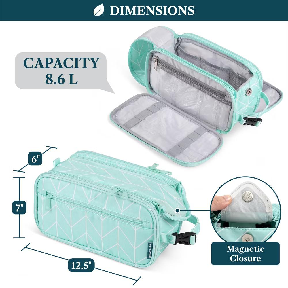 Toiletry Bag Women Men, Travel Toiletries Organizer Case, Essentials Shaving Dopp Kit, Cosmetic Make Up Accessories - Image 30