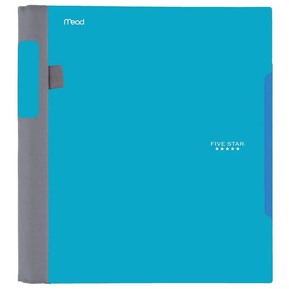 Five Star 1 Subject College Ruled Advance Spiral Notebook with Pocket Dividers (Colors May Vary): Lined Paper, 8.5x11, 100 Pages