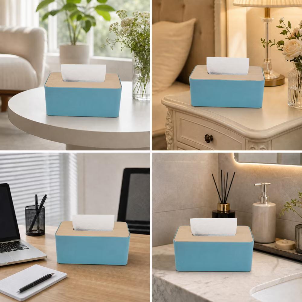 Wooden Lid Tissue Box Cover 1 Pc - Image 14