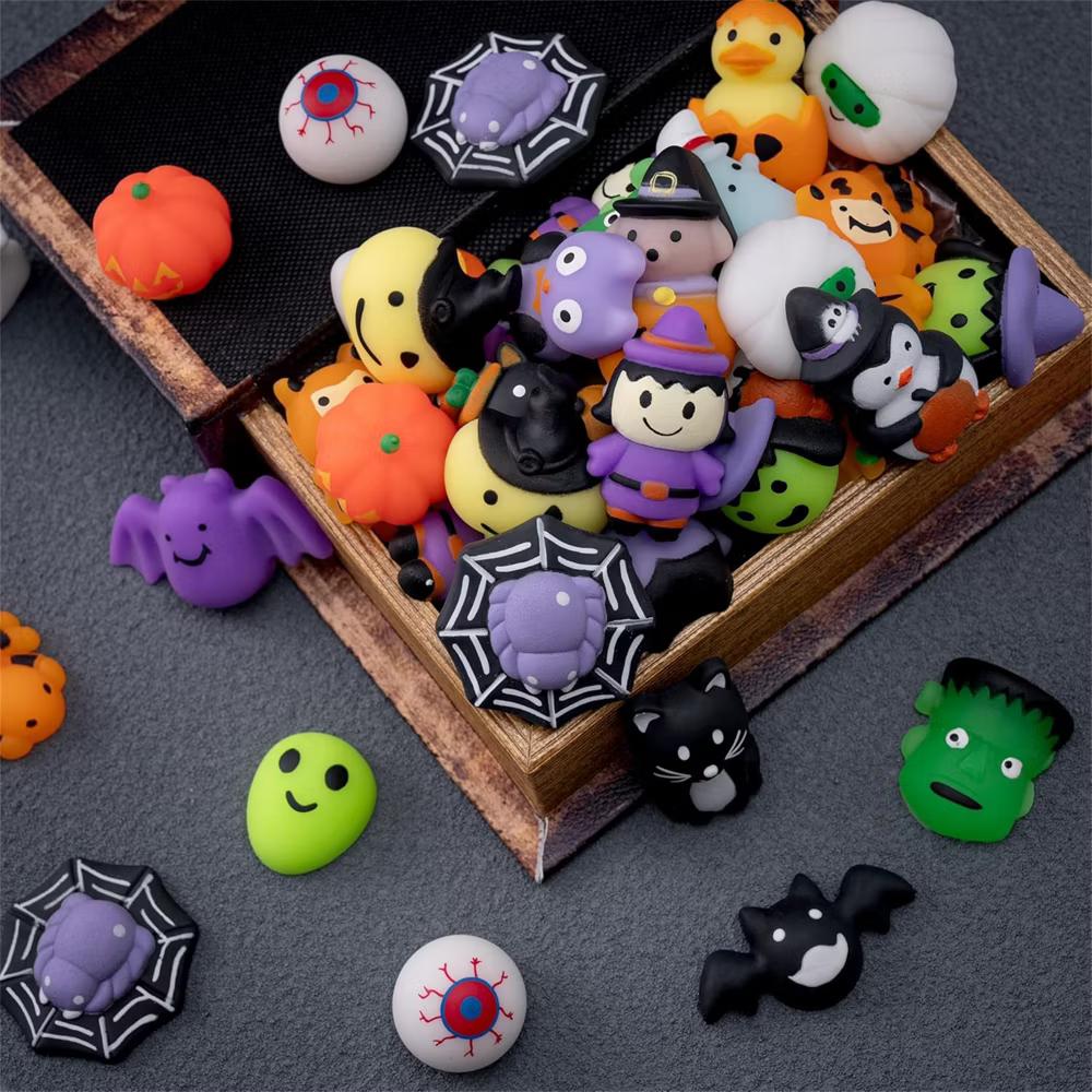24/100Pcs Halloween Squishy Toys Kits Halloween Party Favors Trick-or-Treat Goodie Bag Filler Boys & Girls Birthday Gifts School Classroom Prize - Image 4