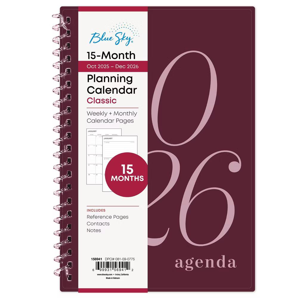 Blue Sky 2026 Weekly/Monthly Planner 5"x8" Elvy - Image 9