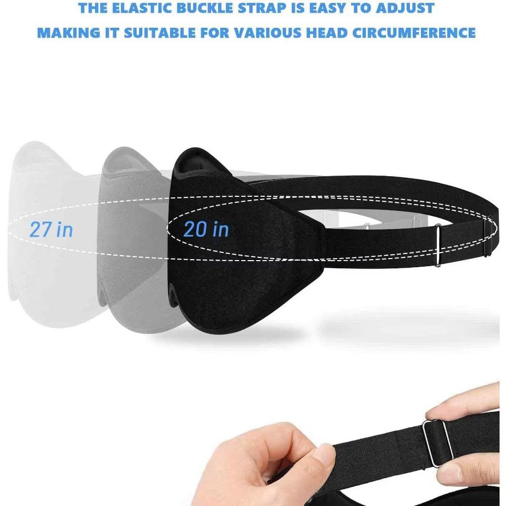 Albatross Health Sleep Eye Mask for Men and Women, Ideal for Lash Extensions, Travel Blackout Night Blindfold with Adjustable Strap - Image 2