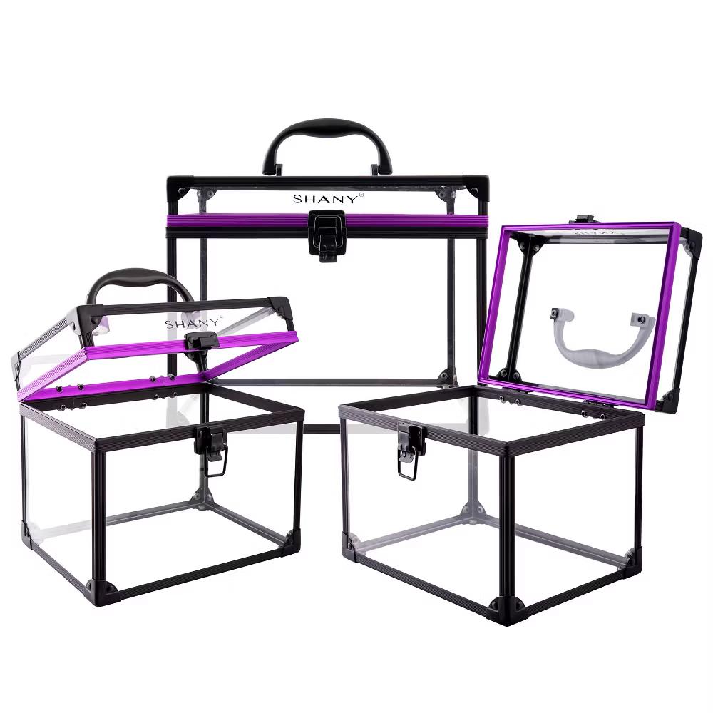 SHANY Clear Cosmetics and Toiletry Train Case - Image 16