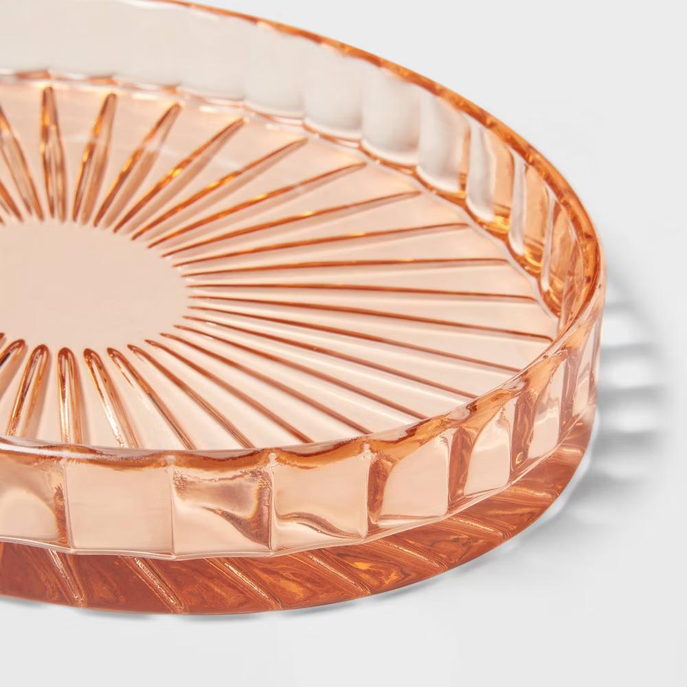 Colored Glass Bath Tray Pink - Image 3