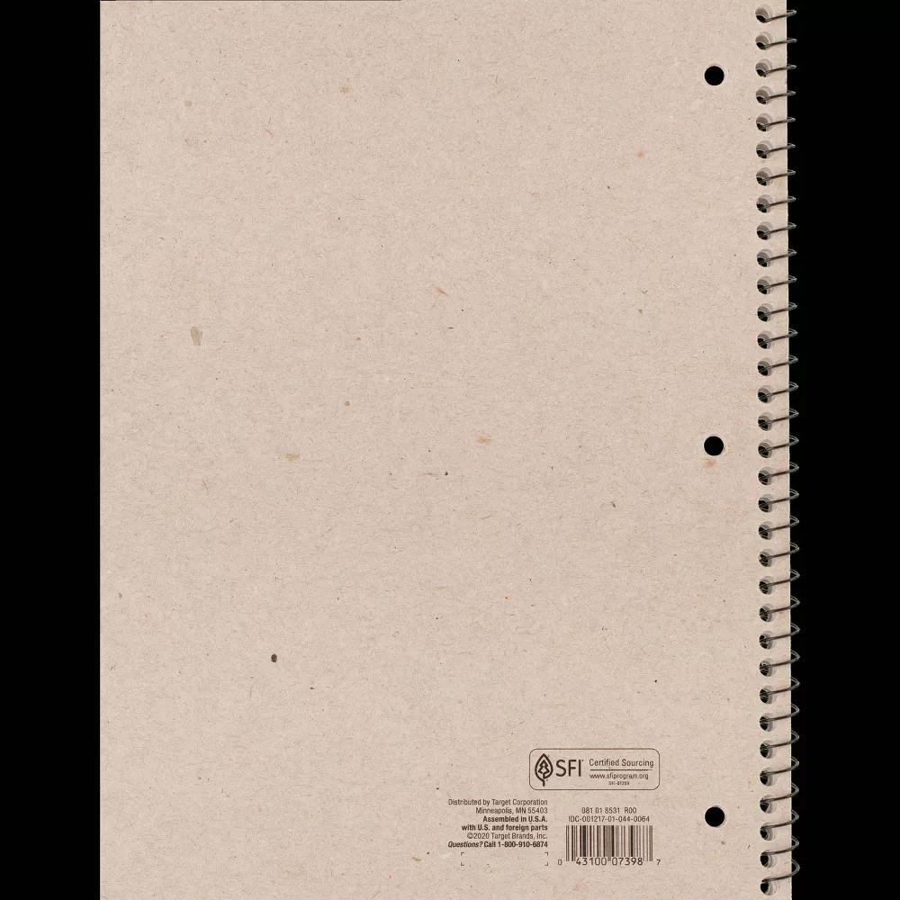 College Ruled 1 Subject Flexible Plastic Cover Spiral Notebook - Image 2